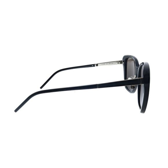 New Saint Laurent SL M78/F 001 Black Plastic Oversized Sunglasses Black Lens - Picture 3 of 3